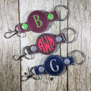 Monogram Keychain, Monogrammed Gift, Birthday Gift, Christmas Gift, Present, Book Bag Charm, New Car Gift, Stocking Stuffer, Gift for Friend