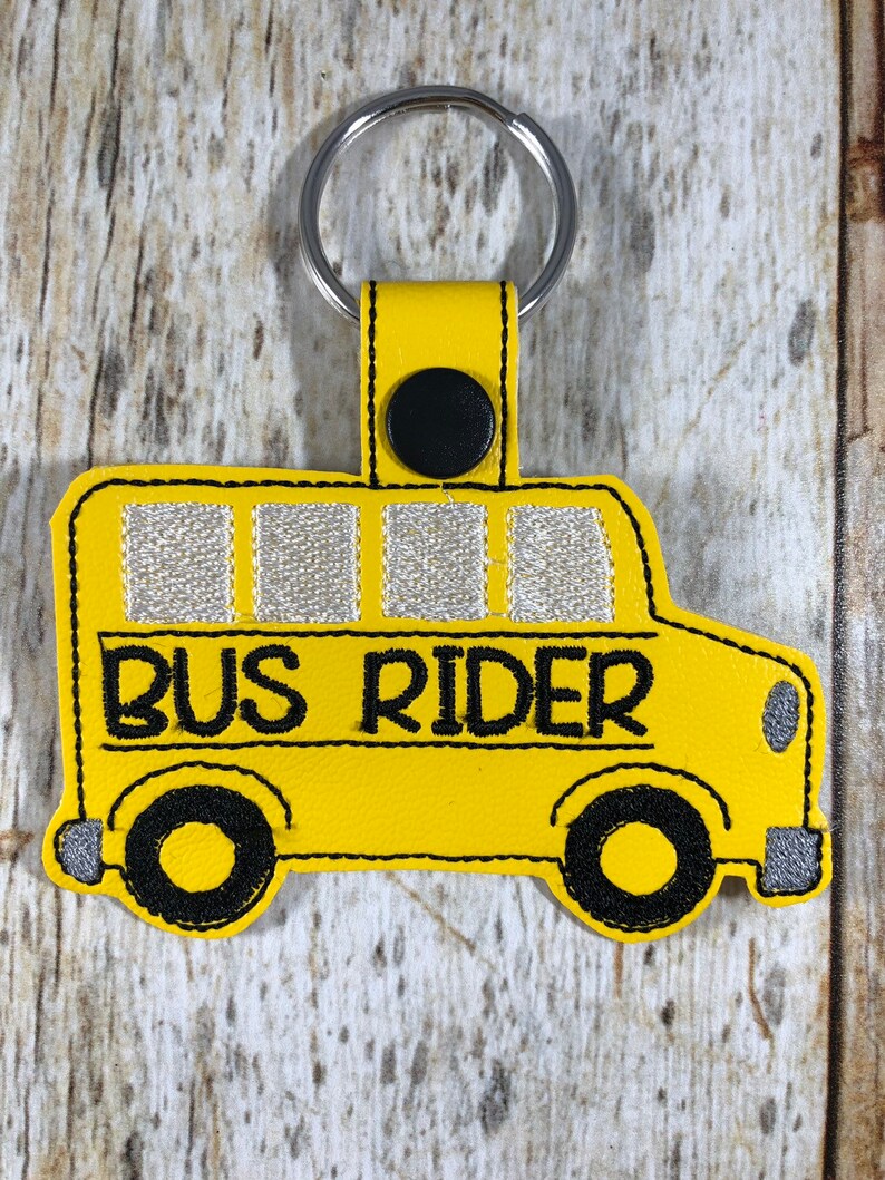 Bus Rider, Car Rider, School, Keychain, School Keychain, Bus Tag, Car ...