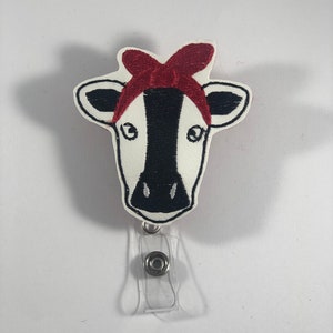Cow Badge Reel, Funny Badge Reel, Nurse Badge Reel, Office Badge Reel, Badge Reel, Badge Holder, Cow Gift, I Love Cows, Cute Badge Reel,