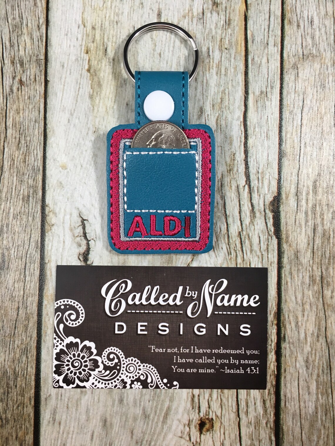 Aldi Quarter Holder Aldi Quarter Keychain Aldi Key Fob Etsy