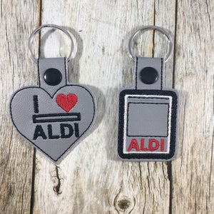 Aldi sleutelhanger, kwart keeper, Aldi kwart houder, Aldis, Aldi, keyfob, moeder cadeau, Aldi kwart keeper, kous Stuffer idee, Aldi kwartaal