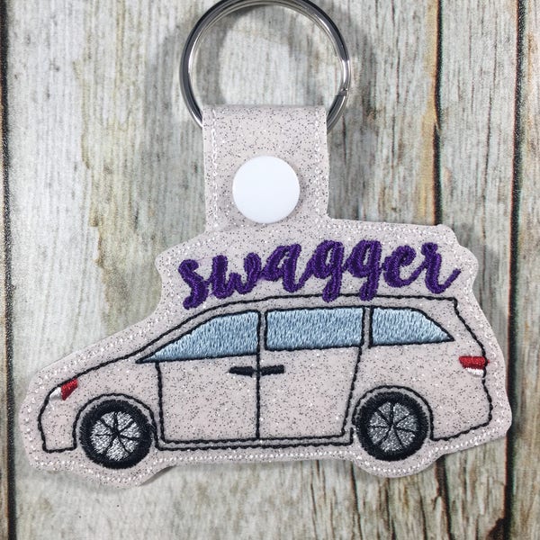 スワガーワゴン、面白いギフト、お母さんへのギフト、バン、お母さんへの面白いギフト、母の日、お母さん、キーホルダー、ミニバン、ミニバンのユーモア