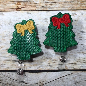 Christmas Tree Badge, Christmas Badge Reel, Badge Holder, Tree, Cute Badge, Nurse Badge, Office Badge, Cute Gift, Christmas Gift, Present