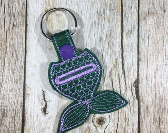 Aldi Keychain, Key Fob, Mermaid, Mermaid Tail, Quarter Keeper, Quarter Holder, Gift, Birthday Gift, Mom Gift, Aldi, Friend Gift, Present