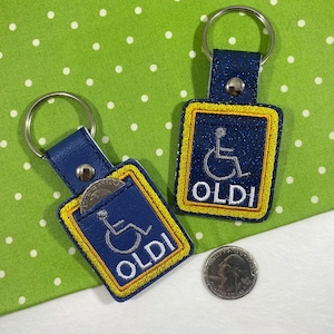 Aldi Keychain, Oldi Keychain, Oldi Cart Coin, Cart Key, Quarter Keeper, Aldi Quarter Holder, Cart Token, Key Fob, Aldis, Funny Aldi Quarter