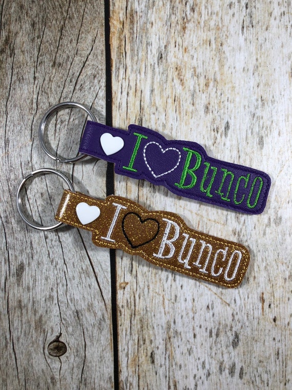 Bunco, Bunco Gift, Bunco Christmas Gift, Bunco Prize, Bunco Babes, Bunco Keychain, Bunco Friend, Keychain, Stocking Stuffer, Mom Gift, Gift