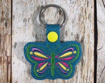 Butterfly Keychain, Butterfly, Butterfly Keyfob, Bookbag Charm, Zipper Pull, Butterfly Party, Friend Gift, Mother's Day Gift, Gift, Birthday