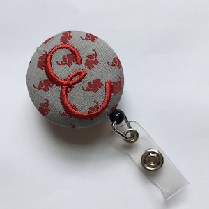 Badge Reel, Monogram, Monogrammed Badge, Badge Holder, Lanyard, Alabama Badge Reel, ID Holder, Retractable Badge, Nurse Badge, Office Gift