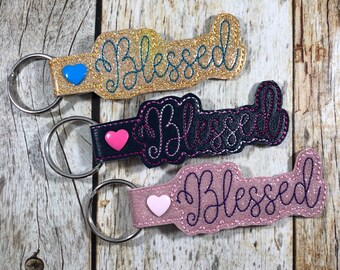 Blessed Keychain, Blessed, Gift for Mom, Keychain, Christmas Gift for Mom, Blessed Keyfob, Keychain, Gift for Preacher's Wife, Group Gift