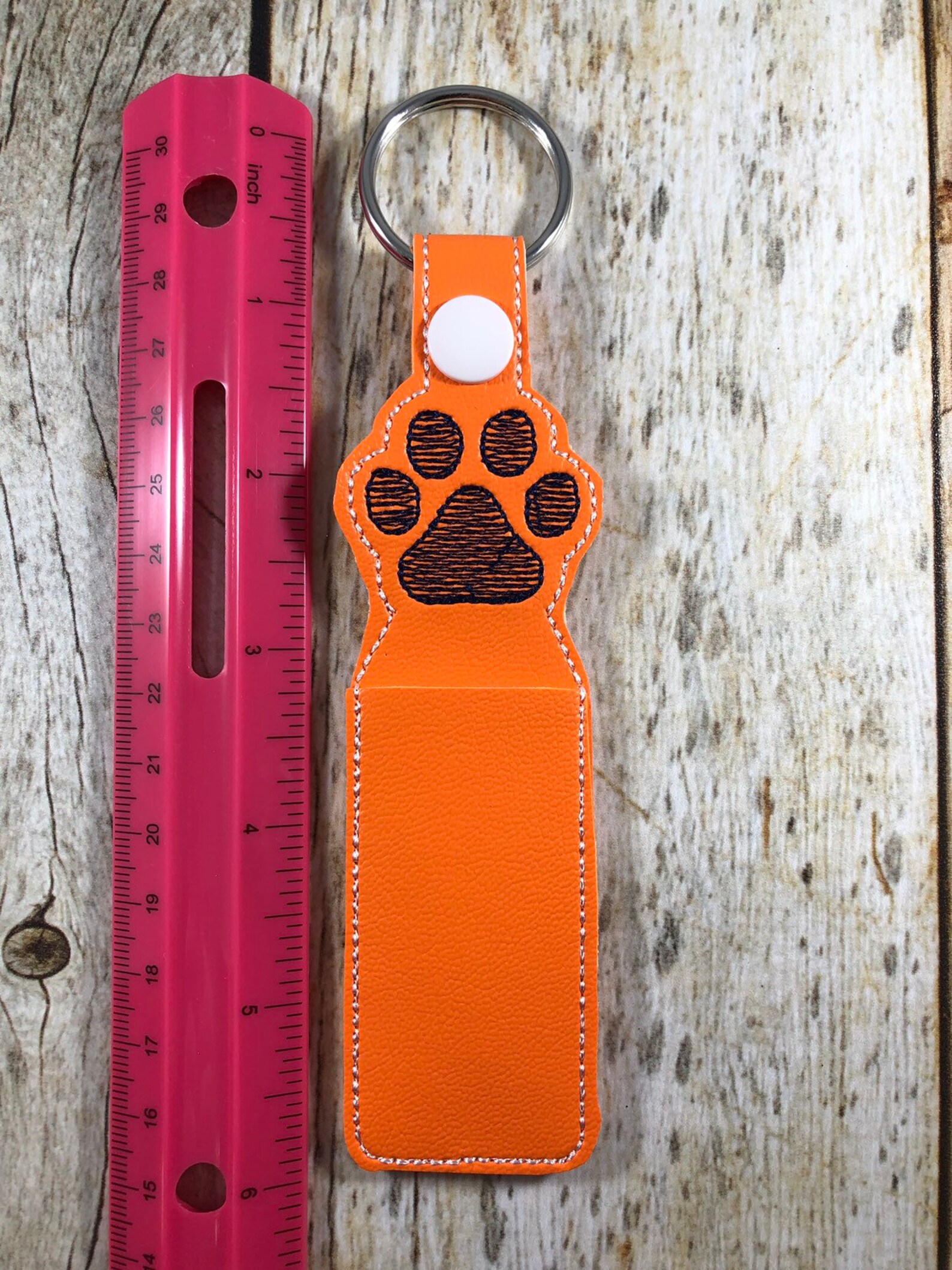 Paw Print Keychain Paw Print Gift Paw Print Chap Stick Etsy