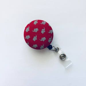 Badge Reel, Monogram, Monogrammed Badge, Badge Holder, Lanyard, Alabama Badge Reel, ID Holder, Retractable Badge, Nurse Badge, Office Gift