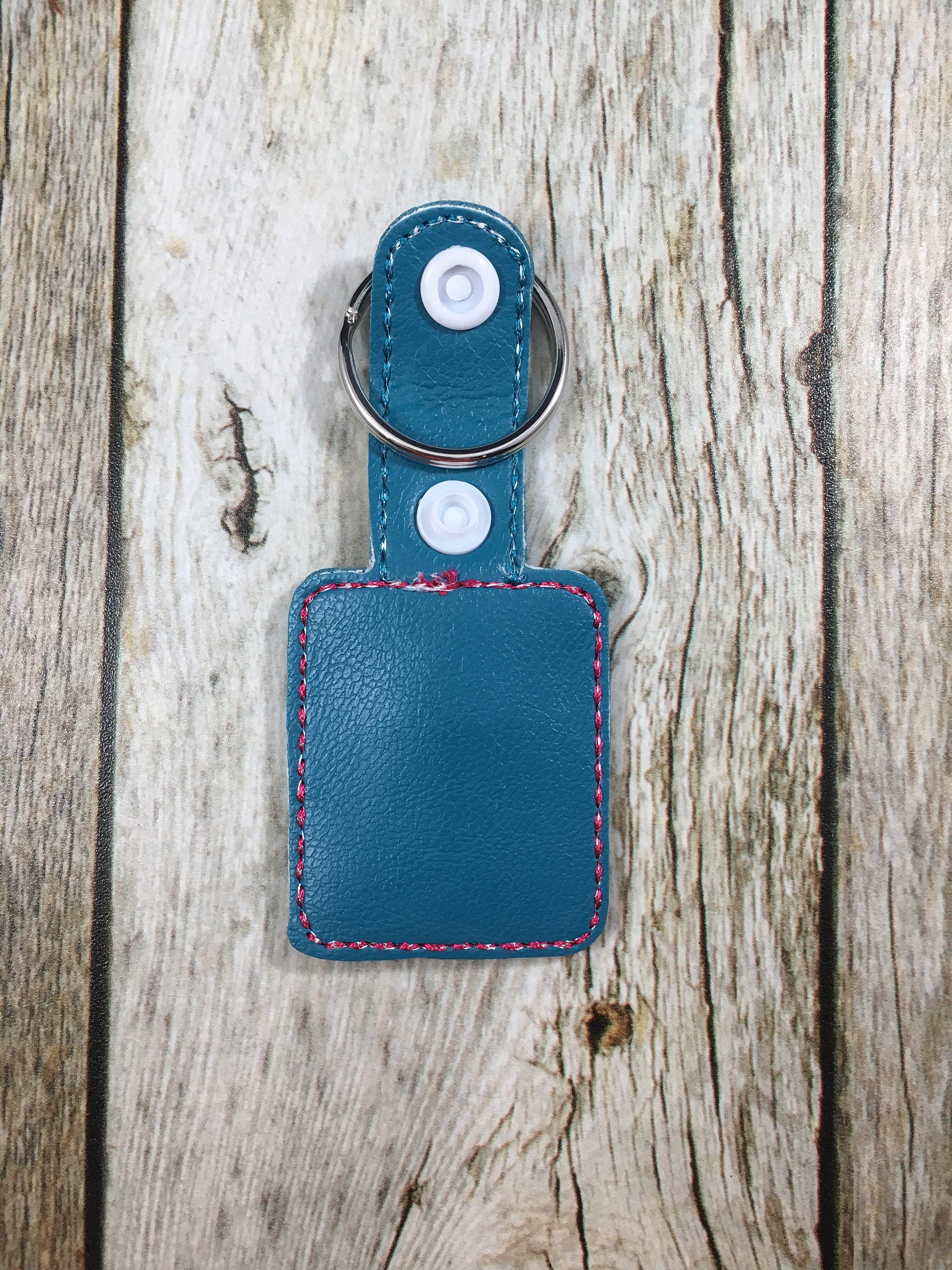 Piquadro - Portachiavi Ad Astuccio In Pelle Blue Square - Foto 11