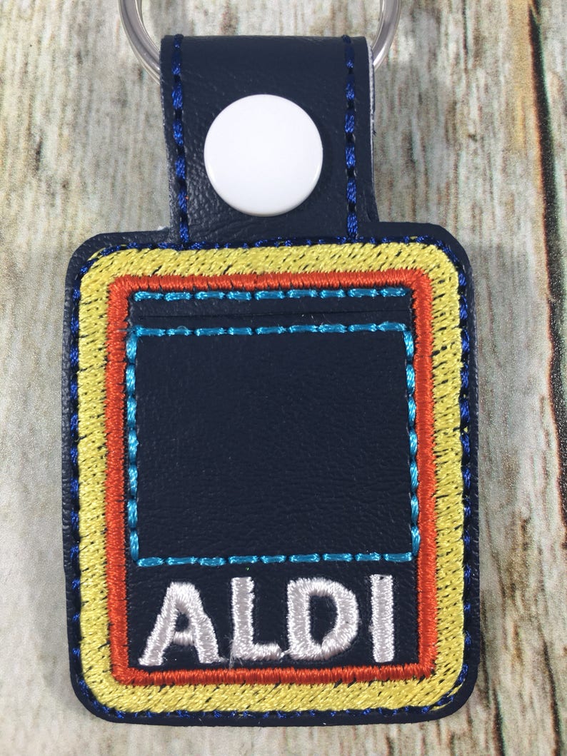 Aldi Keychain Quarter Keeper Aldi Quarter Holder Aldis Etsy