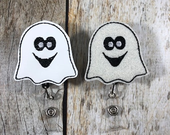 Ghost, Ghost Badge Reel, Cute Ghost Badge Reel, Halloween Badge Reel, Halloween, Halloween Badge Holder, Cute Badge Reel, Badge Reel, Gift