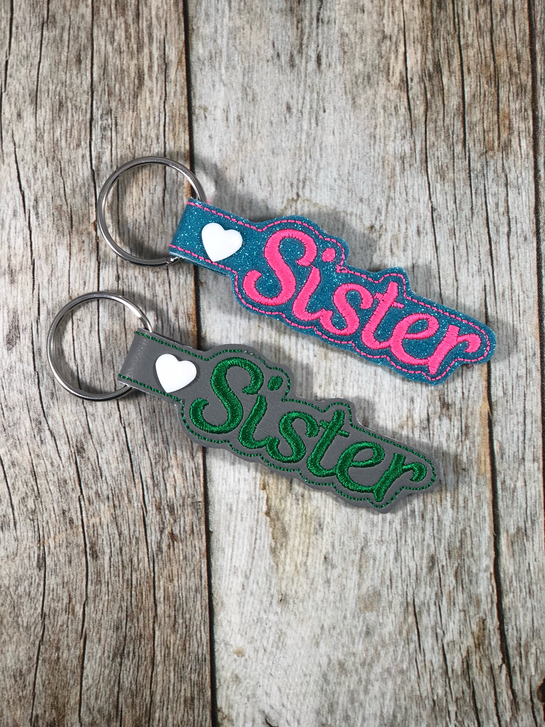 Sister Sister Keychain Gift for Sister Birthday Gift for Etsy