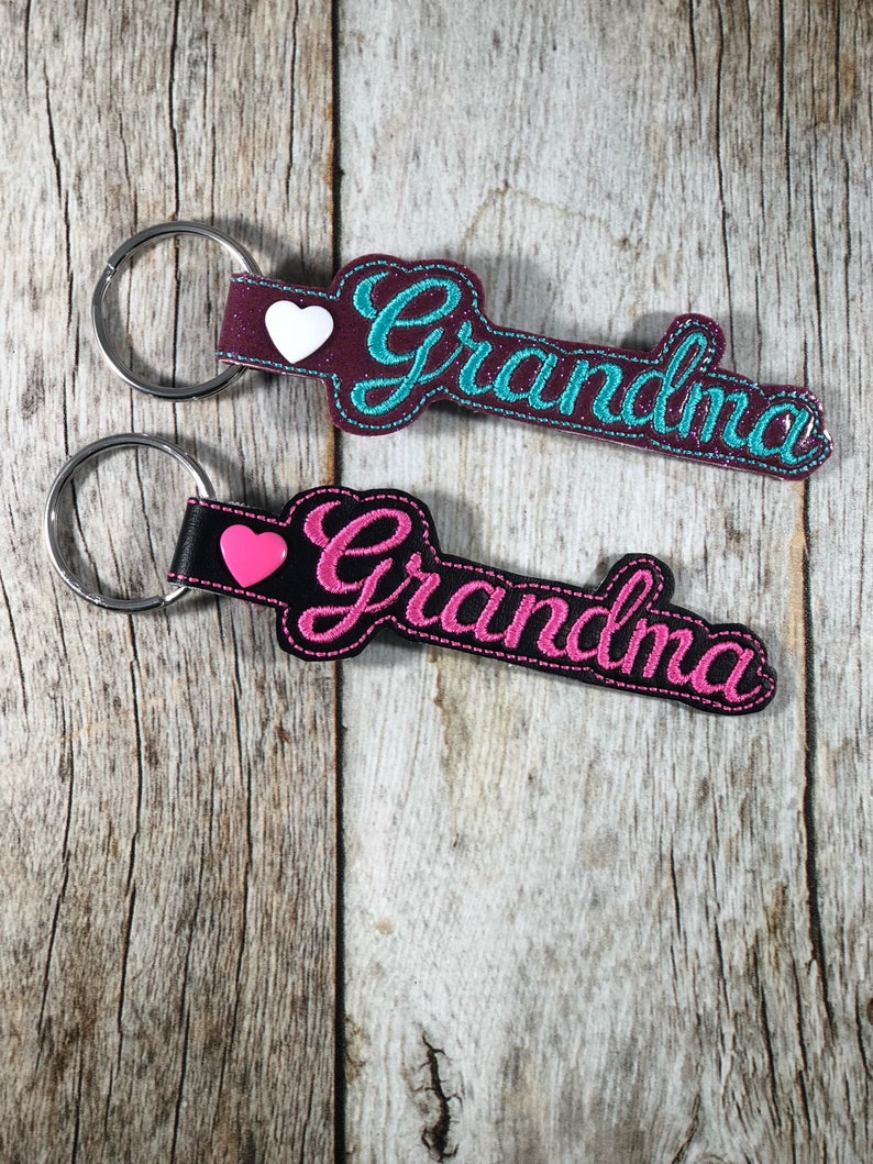 Grandmother Keychain Grandma Keychain Mother's Day Gift Etsy