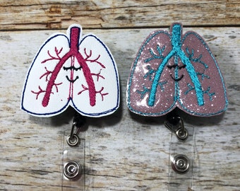 Lung Badge Reel, Happy Lung Badge, Badge Holder, pulmonologist Badge, pulmonologist nurse Badge, Nurse Badge, Office Gift, Lanyard, Present