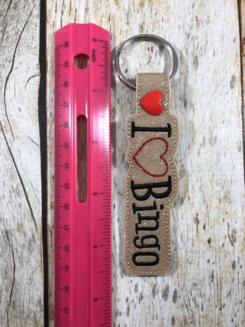 Bingo, Bingo Keychain, I Love Bingo, Bingo Prize, I Love Bingo Keychain ...