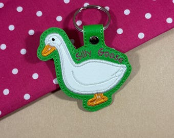 Portachiavi oca buffa, oca anni '80, portachiavi, portachiavi oca divertente, regalo carino, regalo di Natale, oche, portachiavi, regalo per amico, portachiavi