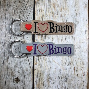 Bingo, Bingo Keychain, I Love Bingo, Bingo Prize, I Love Bingo Keychain ...