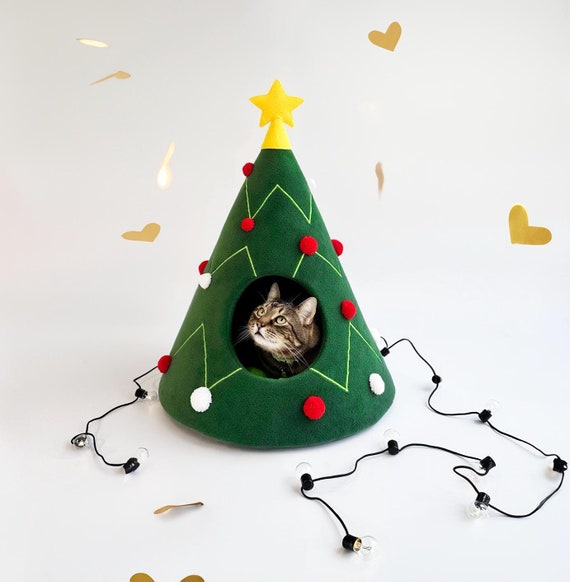Cat house christmas tree discount