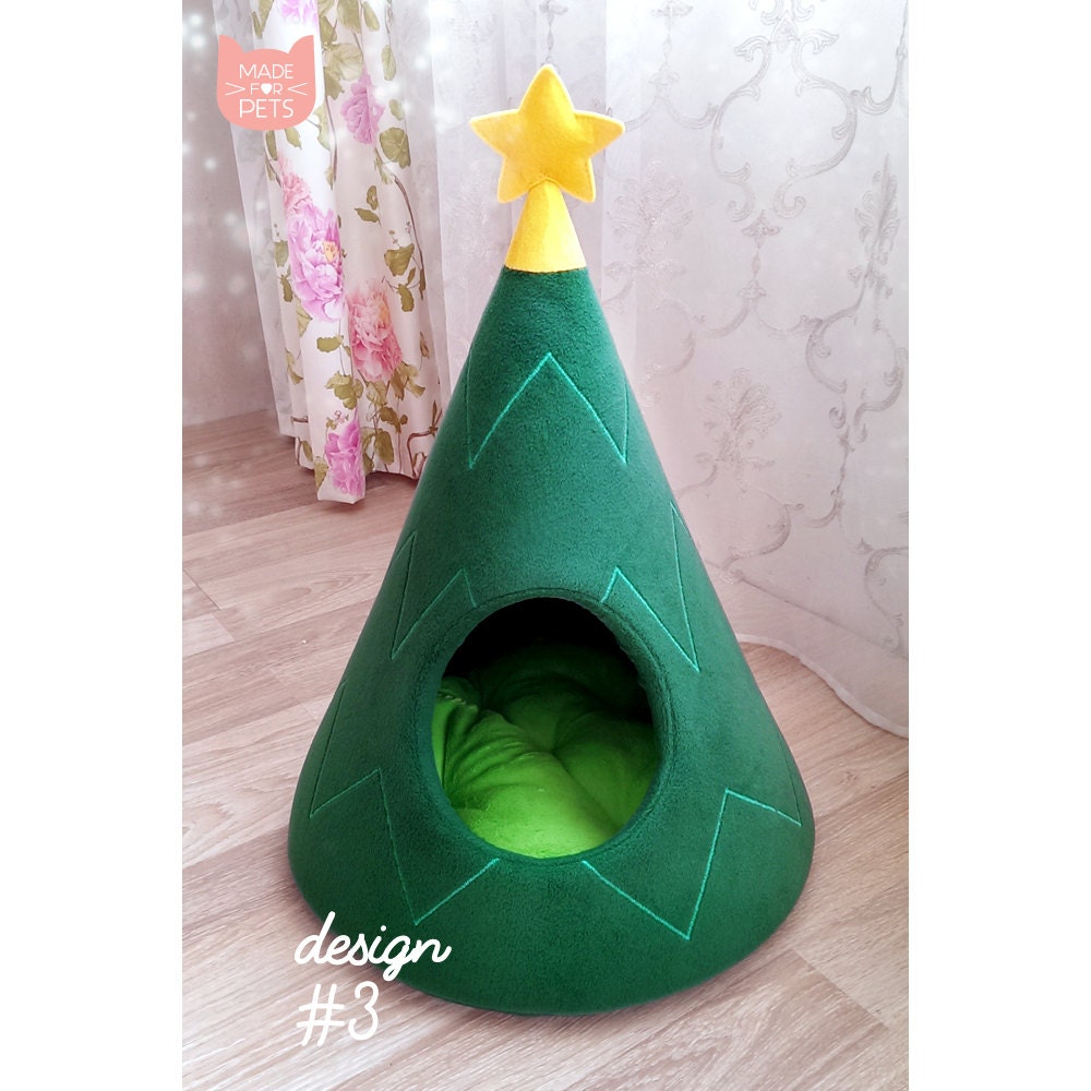 Christmas Tree Cat House Cat Furniture Christmas Gift Idea Pet Etsy UK
