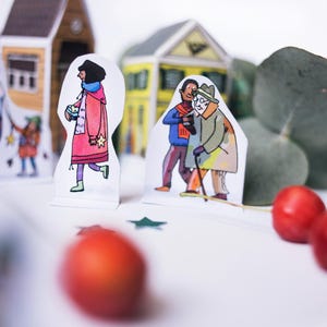 Advent calendar with Advent figures