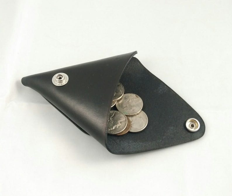 Triangular Coin Purse Leather Triangle Coin Purse - Etsy