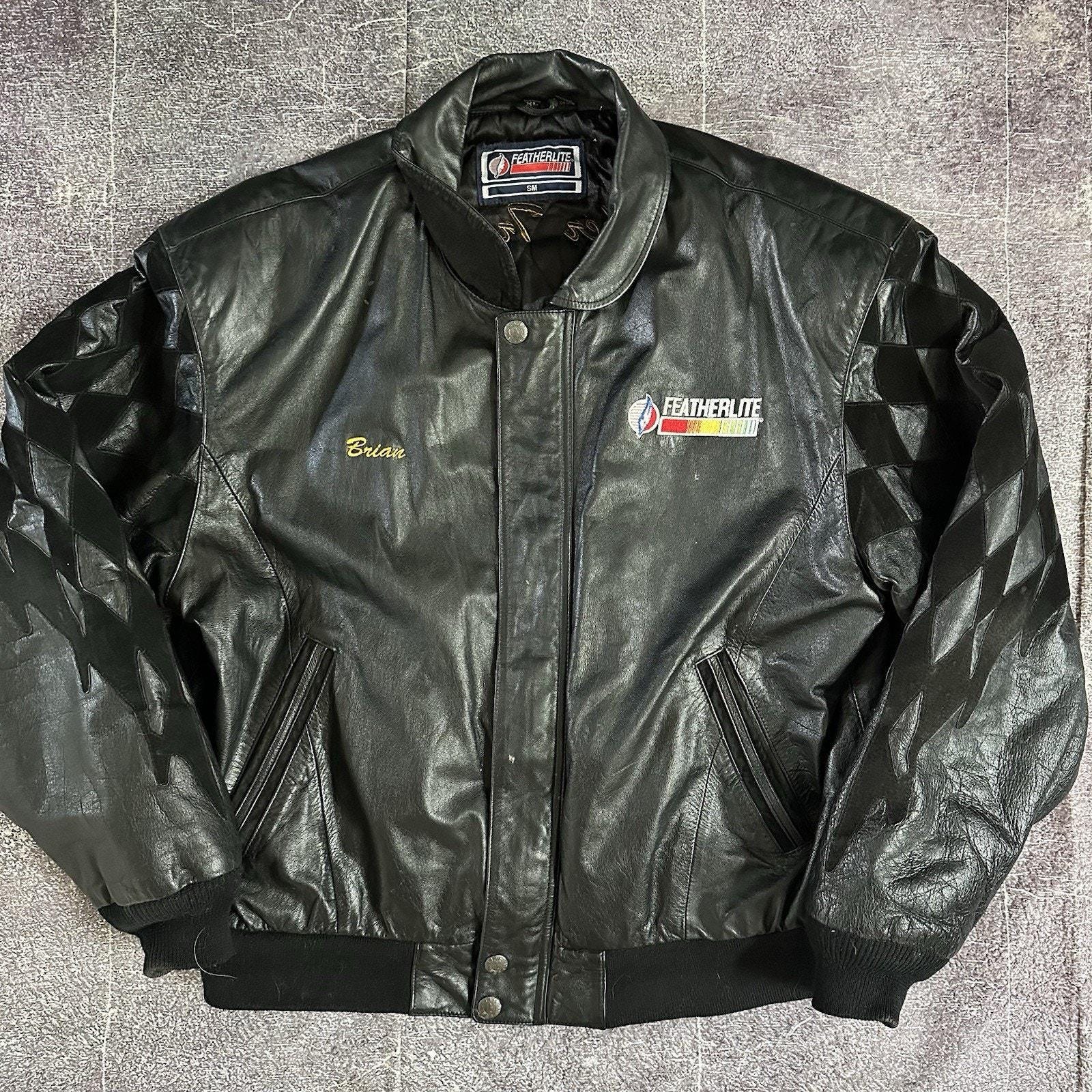 Checkered Leather Jacket