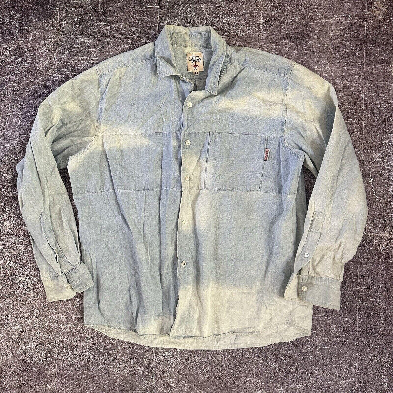90s Stussy Button Up - Etsy