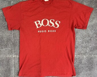 Pull HUGO BOSS ORANGE Rouge Homme - Taille L - Excellent état En Coton Mélangé