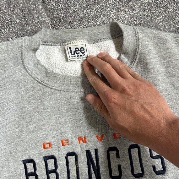 Men's Vintage Lee Sport Denver Broncos Heather Gr… - image 2