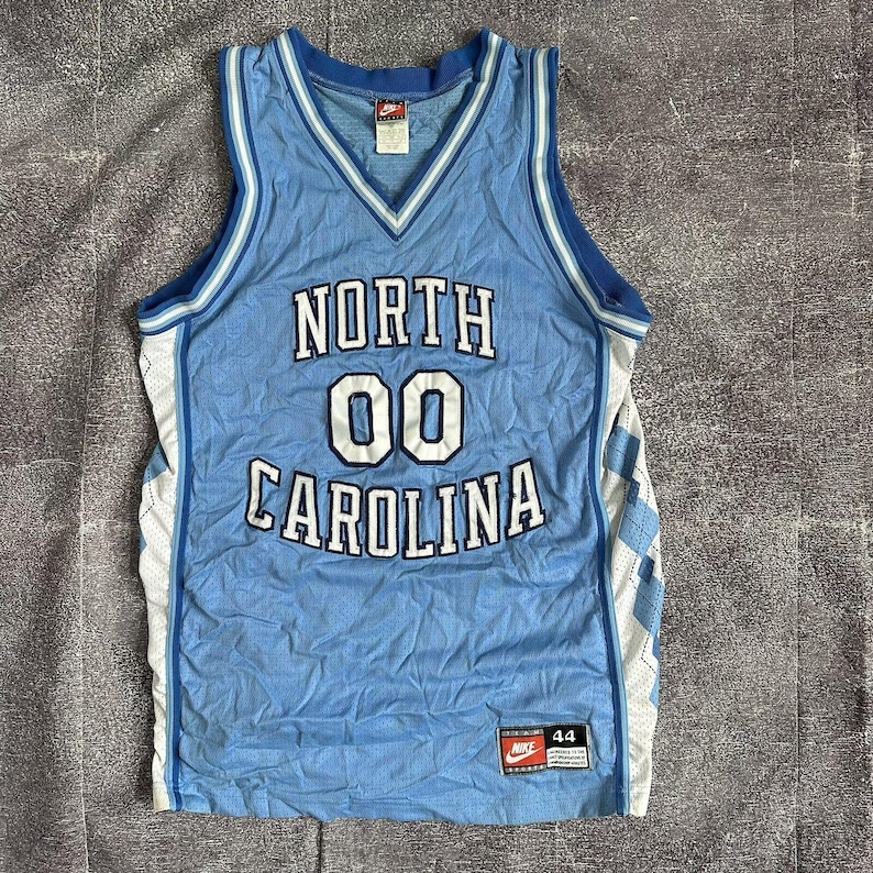 Men's Vintage Nike North Carolina Tar Heels Eric Montross Authentic Jersey Sz 44 image 1