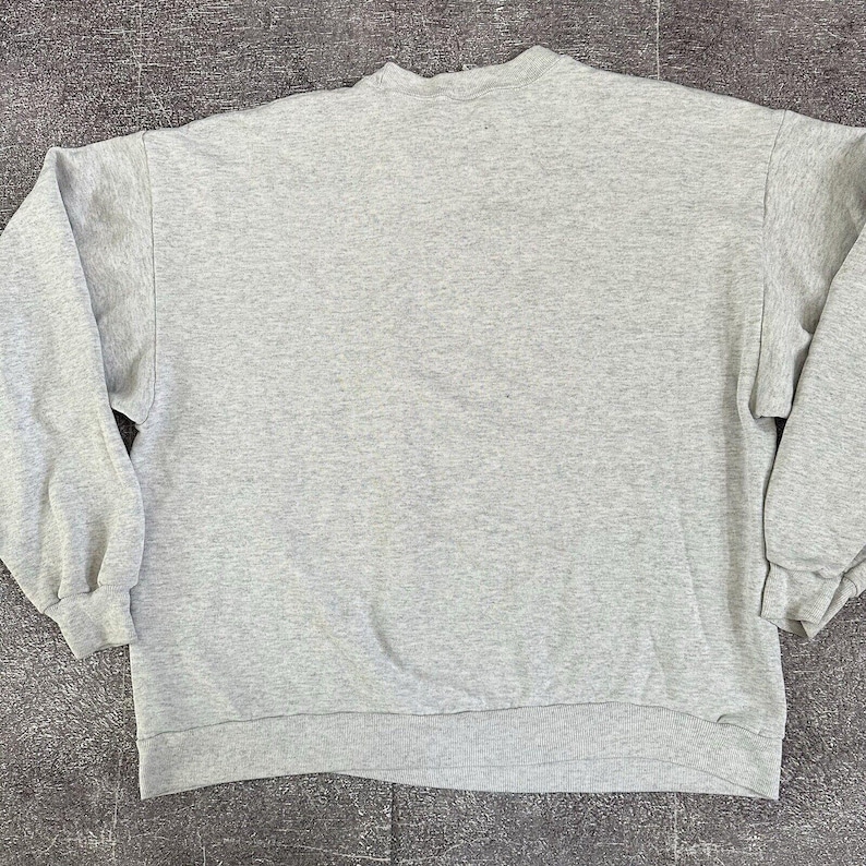 Moletom masculino vintage dos anos 90 da Disney Mickey Mouse Heather Grey Crewneck tamanho XL imagem 4