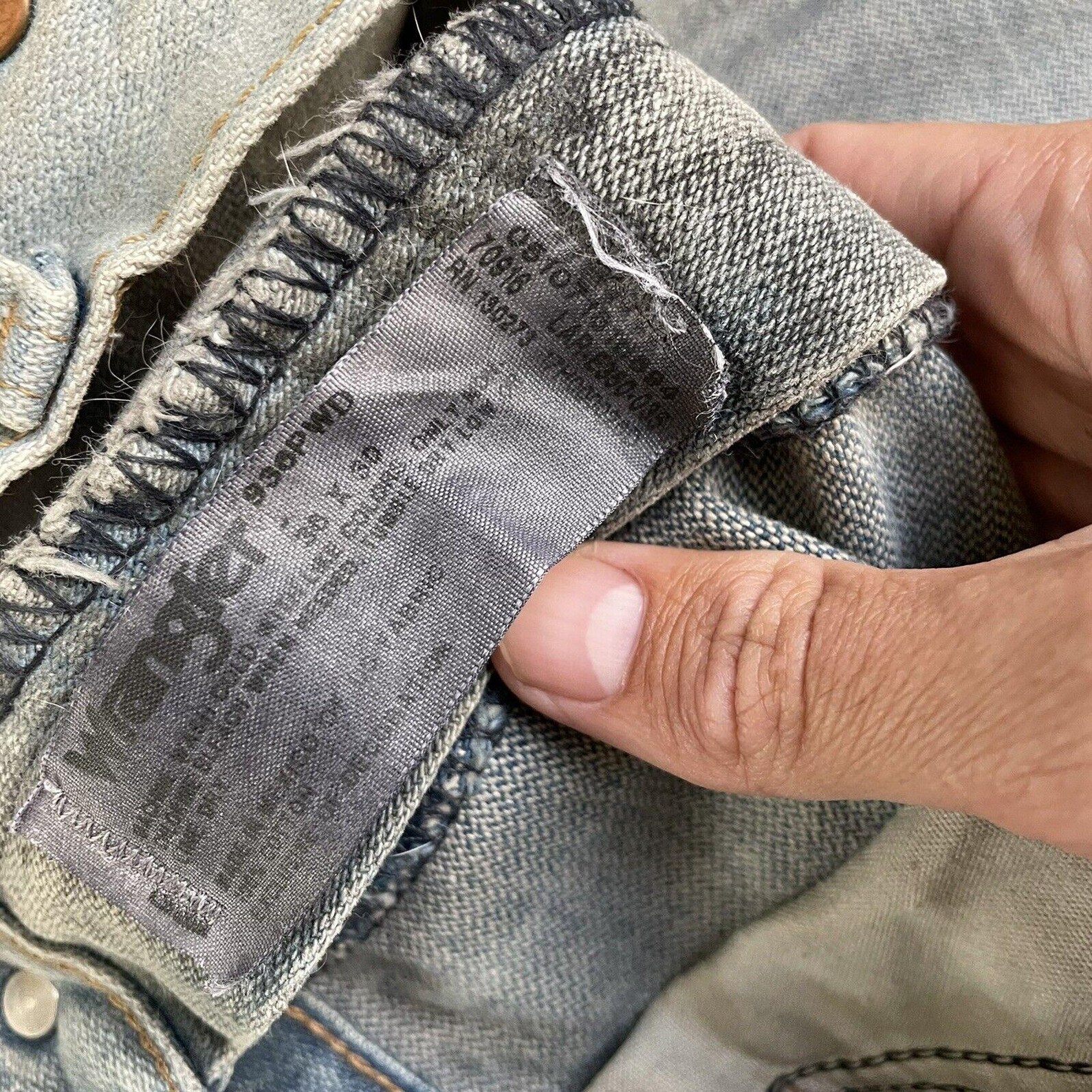 80s-90'S Wrangler USA-made men's size W33 equivalent vintage unclear Beige type Vintage Second Hand main image 1