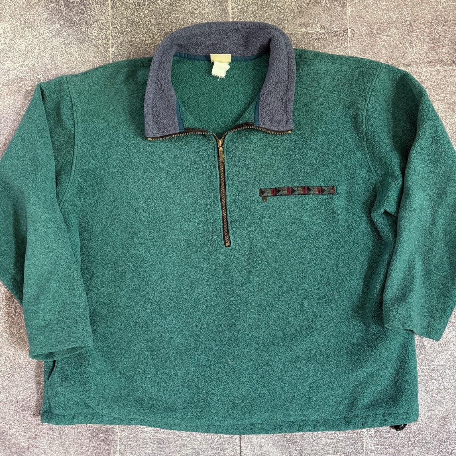 90s Ll Bean Fleece Pullover - Etsy