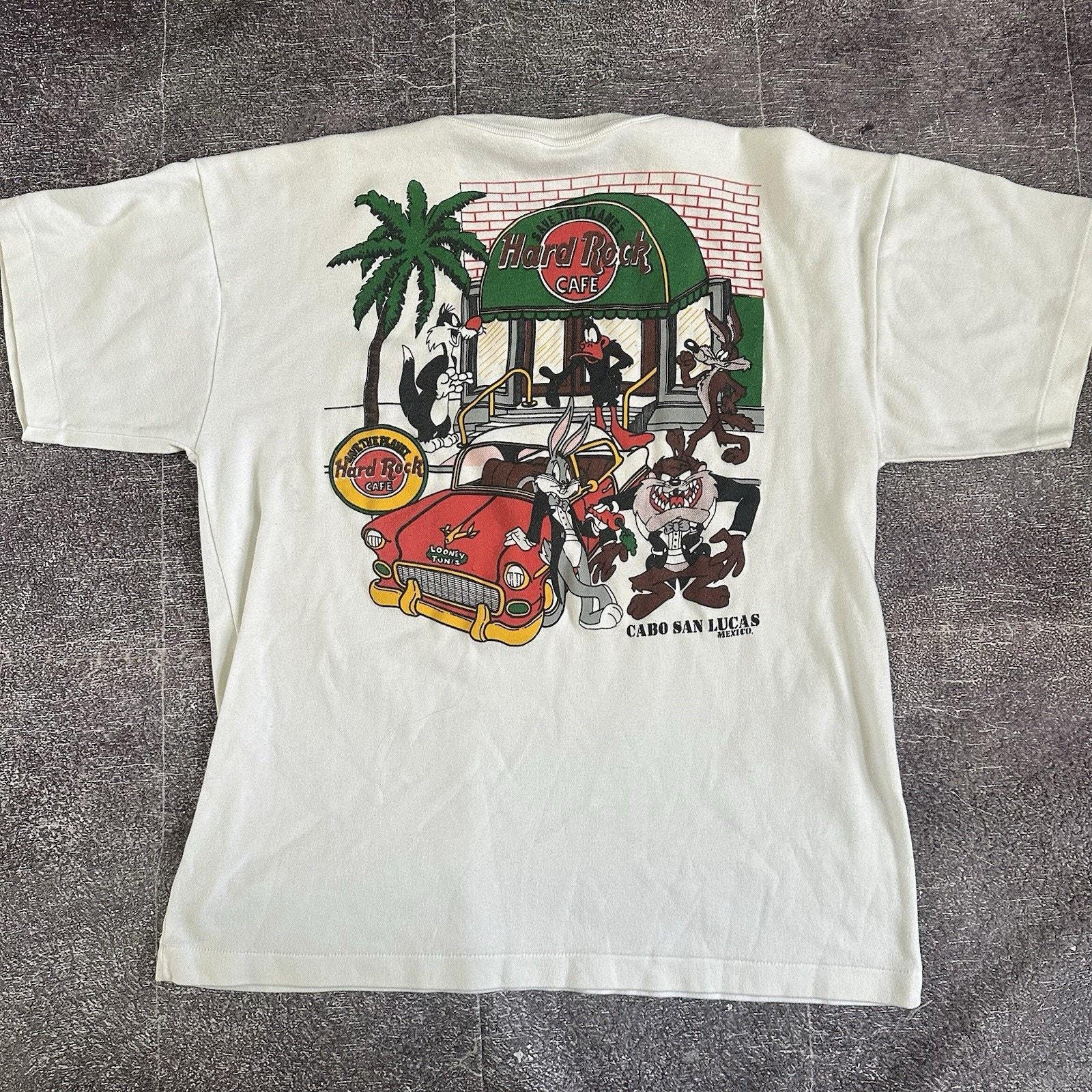 Men's Vintage 90's Hard Rock Cafe Looney Tunes Cabo San Lucas T