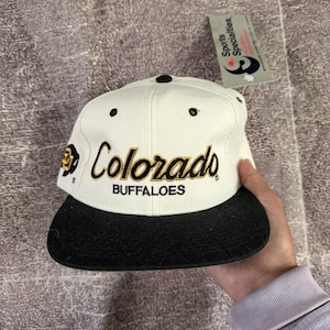 NWT Herr Vintage 90-tals Sports Specialties Colorado Buffaloes Script Snapback-keps