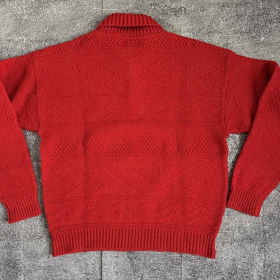 Men's Vintage 70's Pendleton USA Red Wool Tribal … - image 3