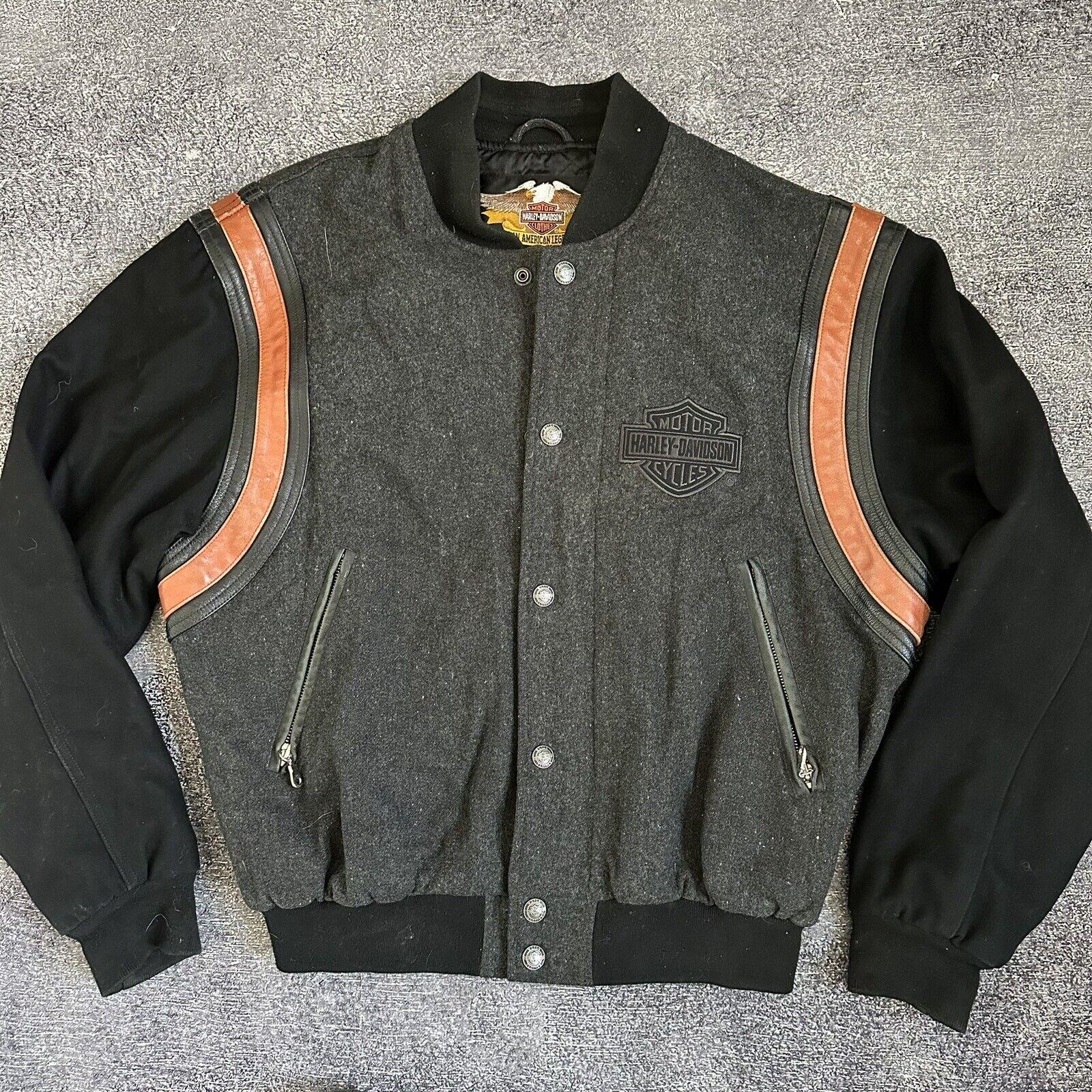 プロテクター付属！ 90s Harley leather 軽 bomber Jkt