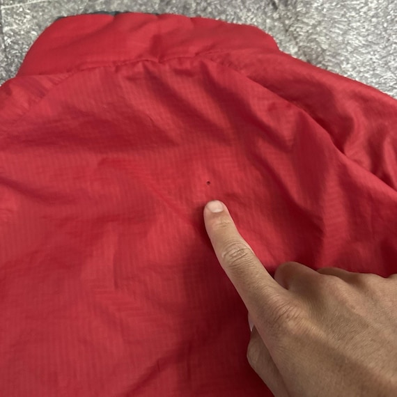 Men's Vintage Y2K Patagonia Puff Ball Red Gray Insulated Zip up