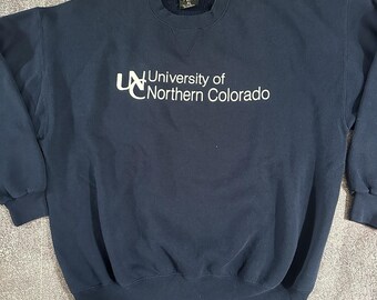 Men's Vintage 90's Soffe Northern Colorado UNC Bears Crewneck Sweatshirt Sz XL