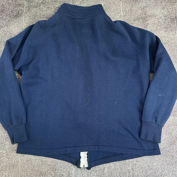 Sweat-shirt Vintage 70's – Taille 50, Bleu, Idéal Ski Ou Décontracté