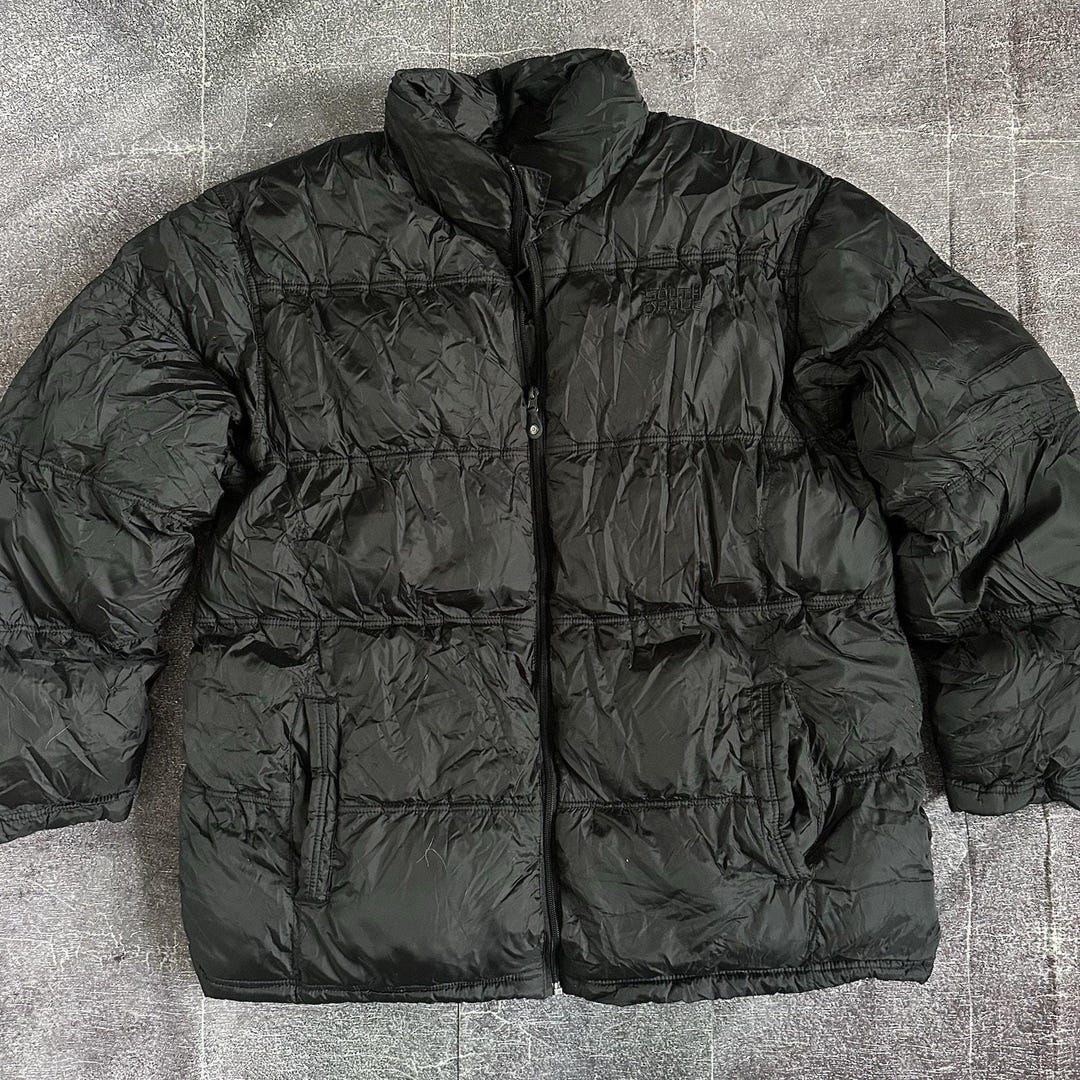 Men's Vintage Y2K Southpole Black Insulated Puffer Full Zip up