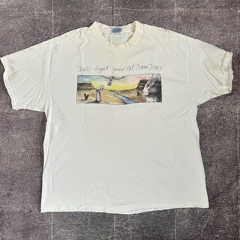 Men's Vintage Lyle Lovett That's Right You're Not Front Texas T Shirt Tee Sz XL image 1