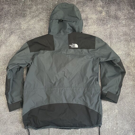 Mens Vintage The North Face Mountain Light Gore Tex Dark Gray Black Jacket Sz XL