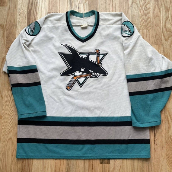 Men's San Jose Sharks CCM Black Jersey Pullover Hoodie