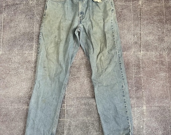 Herren Vintage Levi's 550 Relaxed Fit Baggy Hellblaue Denim Jeans Gr 36 X 34 VTG