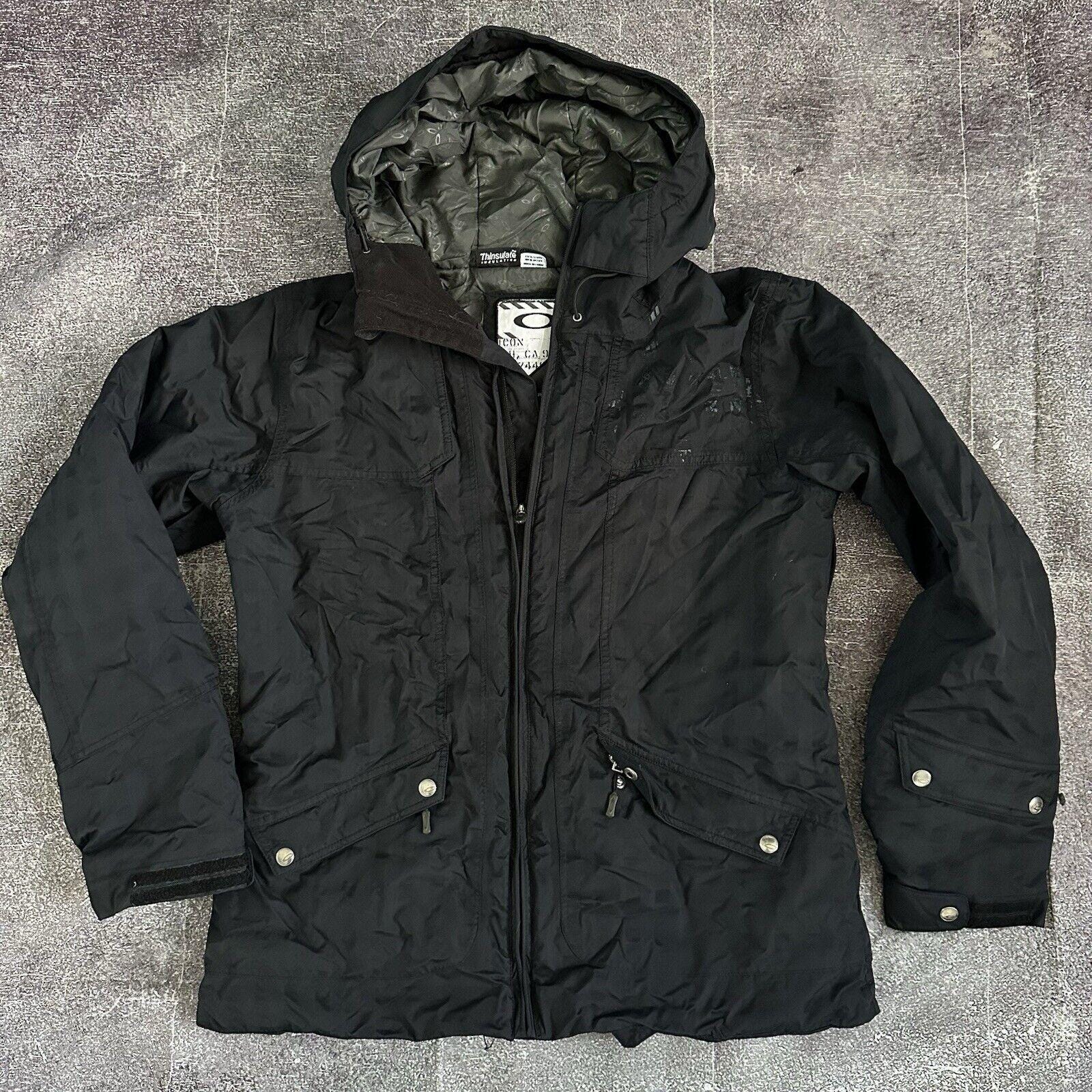 Women's Vintage Y2K Oakley Black Insulated Hooded Winter