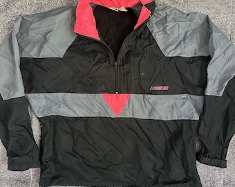 Men's Vintage Nike Gray Tag Black Gray Pink Color Block